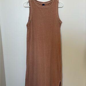 Old Navy Sleeveless Tan Midi Dress